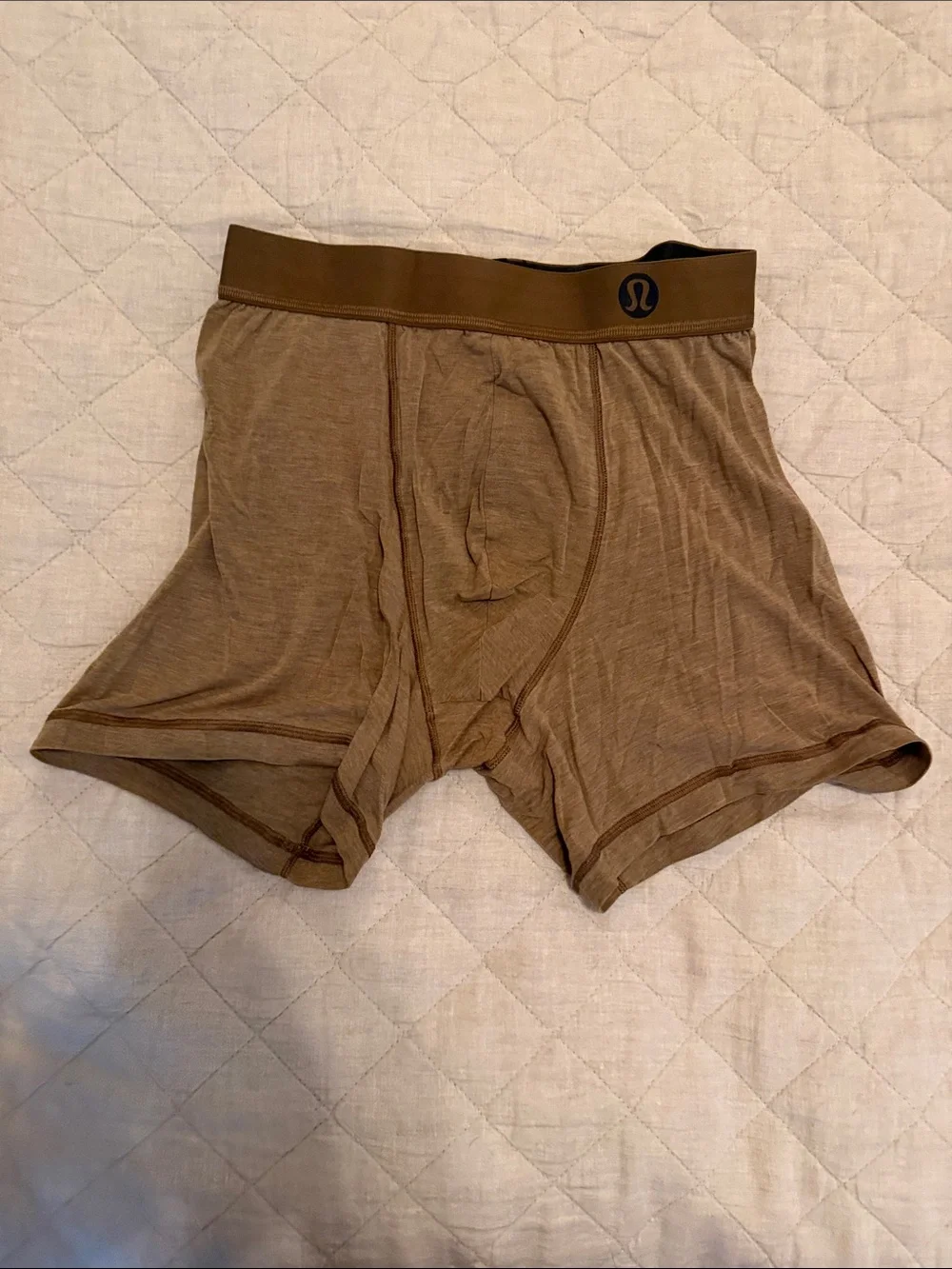 lululemon athletica Men's Boxer Briefs - Tan/Brown Waistband